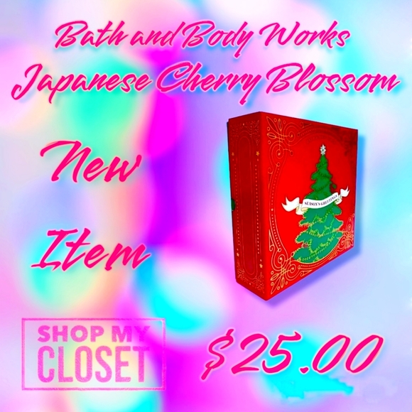 BATH AND BODY WORKS JAPANESE CHERRY BLOSSOM HOLIDAY GIFT SET - Picture 3 of 9